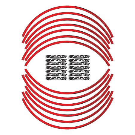 Strisce adesive Stickers per Cerchi Ruote 17" Moto compatibili con Yamaha FZ6