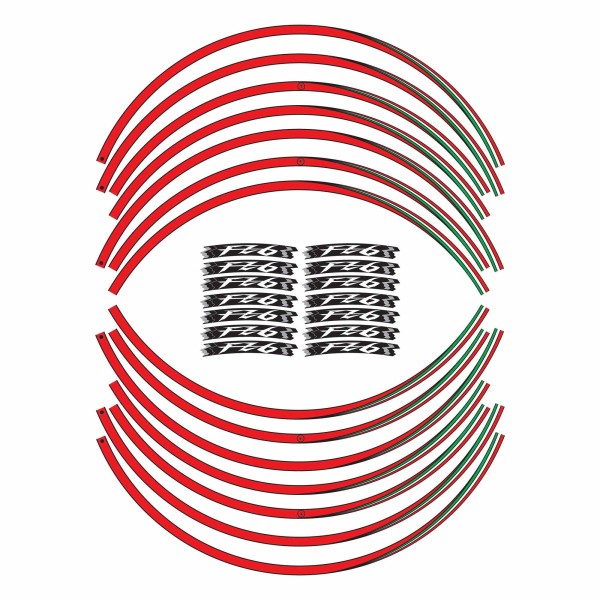 Adhesive Stickers for 17" Wheel Rims Motorcycle compatible with Yamaha FZ6