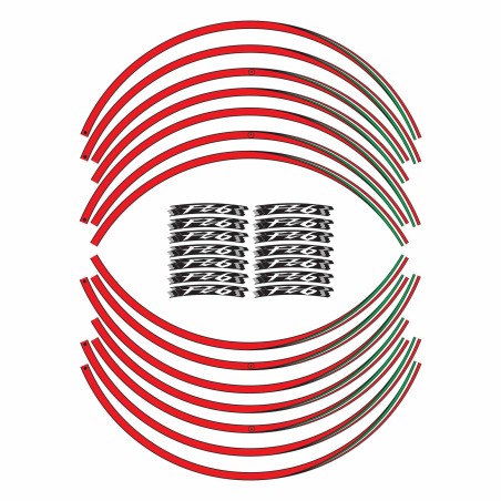 Stickers adhésifs pour jantes 17" compatibles avec Yamaha FZ6