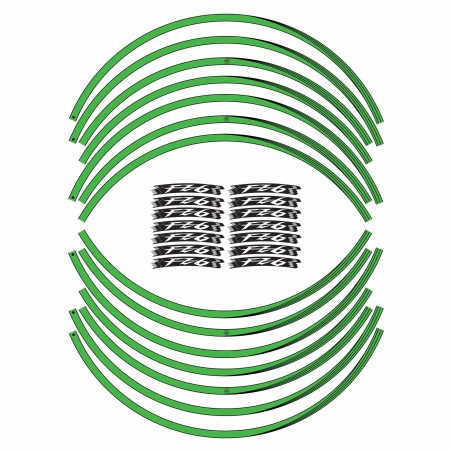 Pegatinas adhesivas para llantas de 17 "Motocicleta compatible con Yamaha FZ6