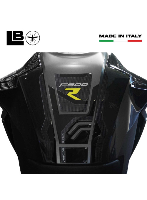 Kit de 3 autocollants 3D protecteurs de réservoir de moto compatibles avec BMW F900R Jaune 2