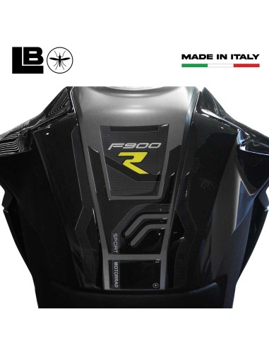 Kit di 3 Protezioni 3D adesivi serbatoio moto compatibili con BMW F900R Giallo