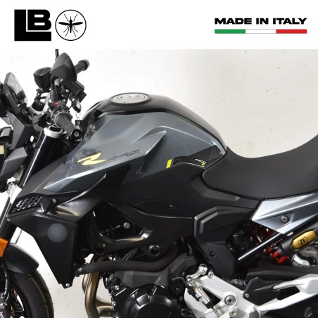 Kit de 3 adhesivos 3D protectores de depósito de moto compatibles con BMW F900R Amarillo