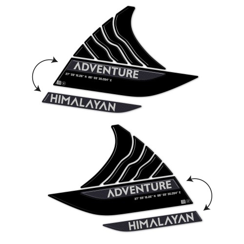 3D Motorcycle Tank Side Stickers compatible with Royal Enfield Himalayan 450 2