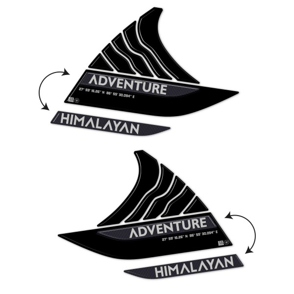 Autocollants 3D pour réservoir de moto compatible avec Royal Enfield Himalayan 450