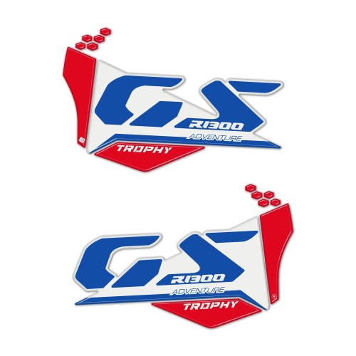 Adesivi Gel 3D Protezioni laterali moto compatibili con BMW R1300 GS Adventure 2