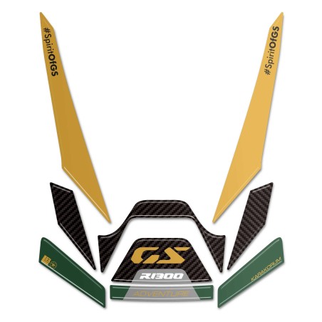 Motorrad Frontschutzbügel 3D Aufkleber kompatibel mit BMW R1300GS Adventure