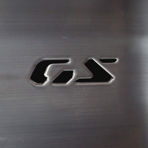 Coppia di adesivi prespaziati Scritta GS compatibile con BMW R1300GS Adventure