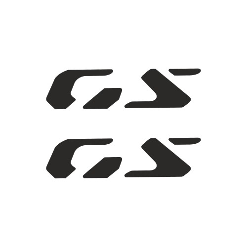 Coppia di adesivi prespaziati Scritta GS compatibile con BMW R1300GS Adventure 2