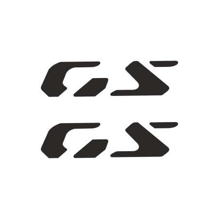Coppia di adesivi prespaziati Scritta GS compatibile con BMW R1300GS Adventure