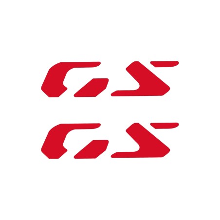 Coppia di adesivi prespaziati Scritta GS compatibile con BMW R1300GS Adventure