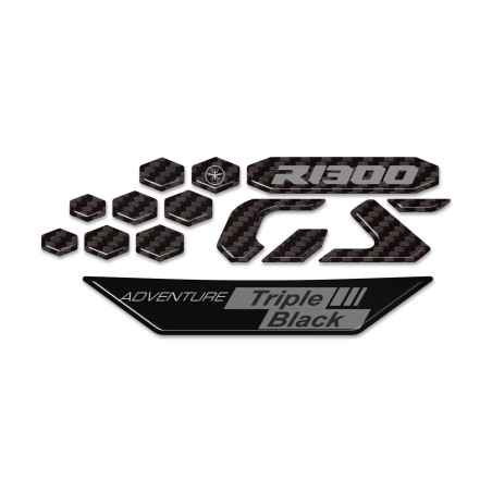 Adesivi 3D Protezioni Frontalino moto compatibili con Bmw R 1300 GS Adventure