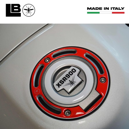 Sticker 3D Tank cap protección moto compatible con Yamaha XSR900 rojo