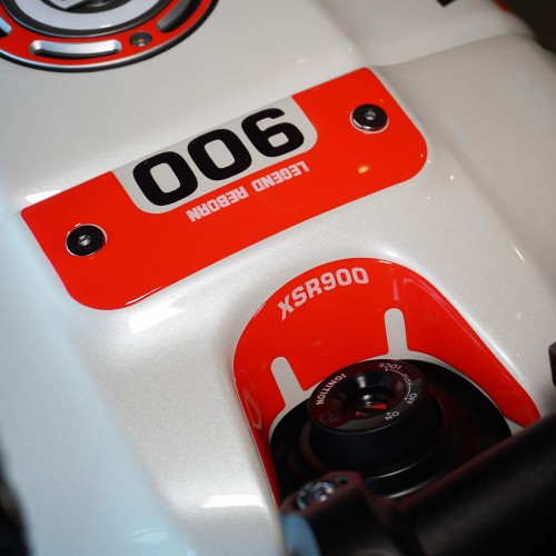Adhesivo 3D Key Zone Protection compatible con Yamaha XSR900 2022-2025 Rojo