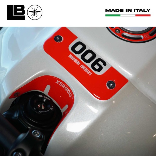 Adhesivo 3D Key Zone Protection compatible con Yamaha XSR900 2022-2025 Rojo