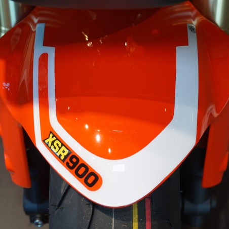 3D Motorcycle Mudguard Protection Sticker compatible with Yamaha XSR900 Legend Red