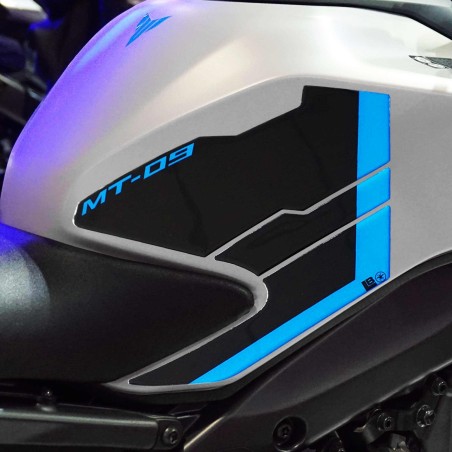 Aufkleber 3D Motorrad Seitenprotektoren kompatibel mit Yamaha MT-09 2024-2025