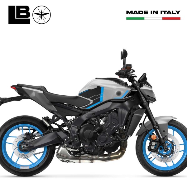 Adesivi 3D Protezioni Laterali moto compatibili con Yamaha MT-09 2024-2025