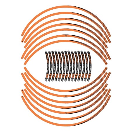 Radaufkleber Felgen 17 kompatibel mit Triumph Street Triple 765 RS