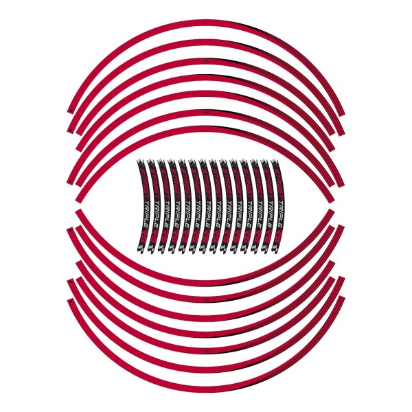 Wheel Stickers Wheels 17 compatible with Triumph Street Triple 765 RS