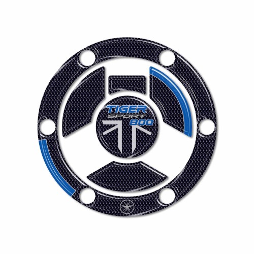 Adesivo 3D Protezione tappo serbatoio compatibile Triumph Tiger 800 Sport 2025 2