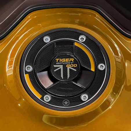 Adesivo 3D Protezione tappo serbatoio compatibile Triumph Tiger 800 Sport 2025