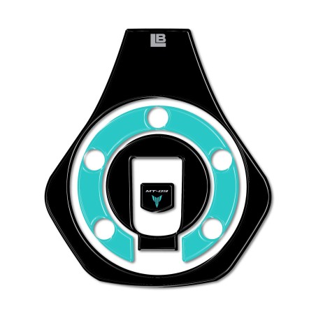 Protection 3D adhésive pour bouchon de réservoir moto compatible avec Yamaha MT 09 2024-25