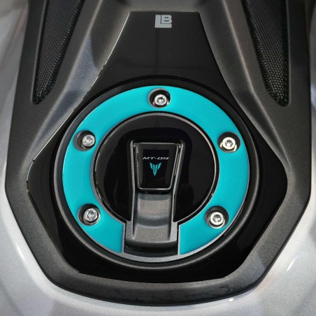 Pegatina 3D de protección de enchufe sin llave compatible con Yamaha MT-09 2024-2025