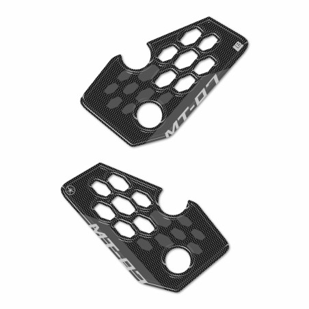 3D Heel Pad Stickers compatible with Yamaha MT-07 2025