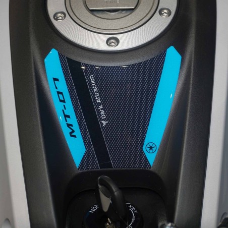 Pegatina 3D protector de llave de encendido de moto compatible con Yamaha MT-07 2025