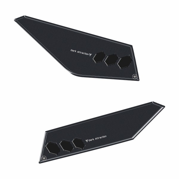 3D Stickers Motorcycle Side Seat Protectors compatible with Yamaha MT-07 2025