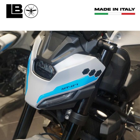 Adesivi 3D Protezioni Muso Frontale moto compatibili con Yamaha MT-07 2025