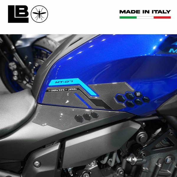 Stickers 3D Motorcycle Tank Side Protectors compatible with Yamaha MT-07 2025
