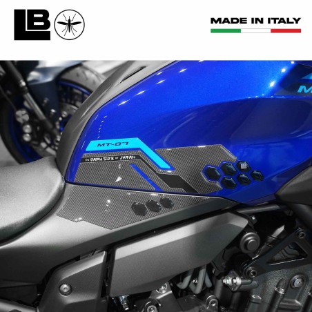 Pegatinas 3D Protectores laterales de depósito de moto compatibles con Yamaha MT-07 2025