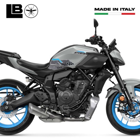 Pegatinas 3D Protectores laterales de depósito de moto compatibles con Yamaha MT-07 2025
