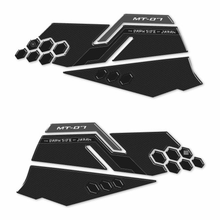 Stickers 3D Motorcycle Tank Side Protectors compatible with Yamaha MT-07 2025