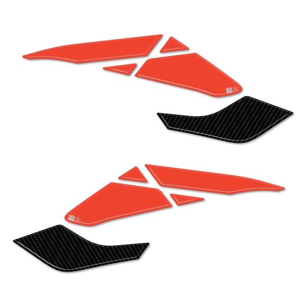 Adesivi 3D Protezioni Laterali Serbatoio compatibili con Morbidelli T1002VX 2025