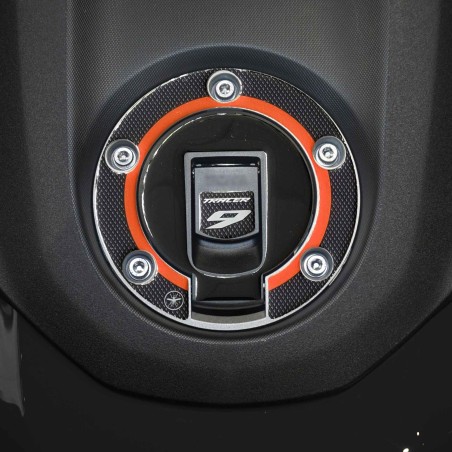 Autocollant 3D Bouchon de réservoir protection moto compatible avec Yamaha Tracer 9 2025