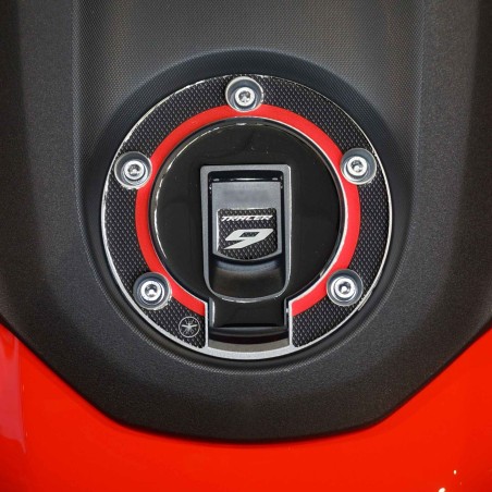 Autocollant 3D Bouchon de réservoir protection moto compatible avec Yamaha Tracer 9 2025