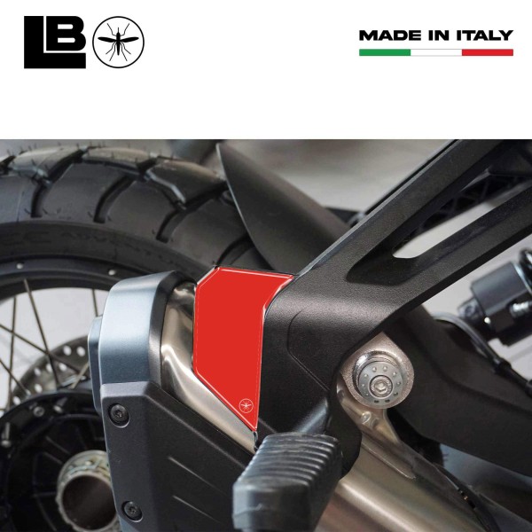 Autocollants 3D pour talonnettes compatibles avec Moto Guzzi Stelvio Duecento Tributo