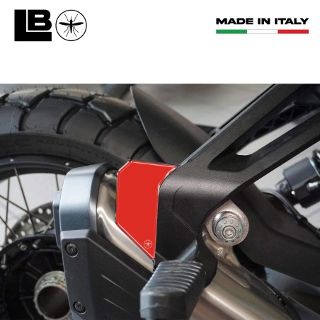 3D Heel pad stickers compatible with Moto Guzzi Stelvio Duecento Tributo