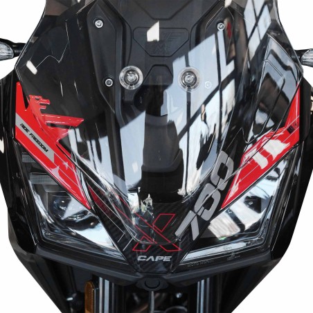 Adesivo 3D Protezione Frontale compatibile con Moto Morini X-Cape 700 2025
