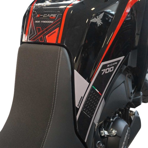 Kit d'autocollants 3D de protection de réservoir compatible avec Moto Morini X-Cape 700 2025