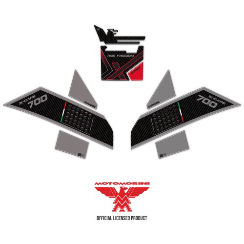 Protezioni Serbatoio Kit Adesivi 3D compatibili con Moto Morini X-Cape 700 2025 2