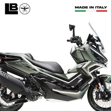 Adesivi 3D Protezioni Boomerang Scooter compatibili con Zontes 368 G 2025