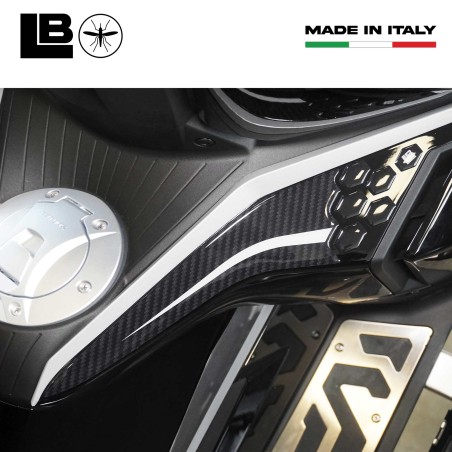 Adesivi 3D Protezioni Laterali Pedana Scooter compatibili con Zontes 368 G 2025