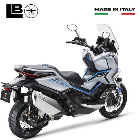 Adesivi 3D Protezioni Laterali Pedana Scooter compatibili con Zontes 368 G 2025