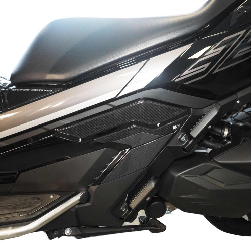 Adesivi 3D Protezioni Poggiapiedi passeggero compatibili con Zontes 368 G 2025