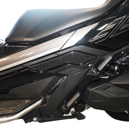 Pegatinas 3D Protectores reposapiés de pasajero compatibles con Zontes 368 G 2025