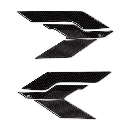 Pegatinas 3D Protectores reposapiés de pasajero compatibles con Zontes 368 G 2025